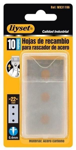 CUCHILLA RASQUETA VITROCERAMICA C/ 10 UDES.