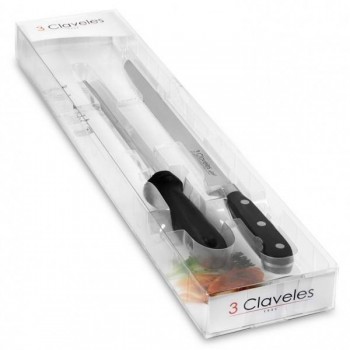CUCHILLO JAMONERO 25CM. FORGE 3 CLAV+CHAIRA