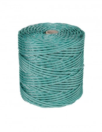 CORDON POLIP/TREN 5,5MM VERD/BCO. -200M.-