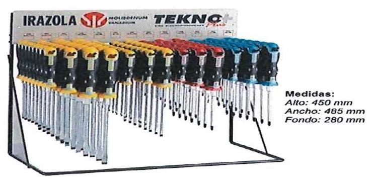 DESTORNILLADORES TEKNO EXPOSITOR IRAZOLA105 PIEZAS