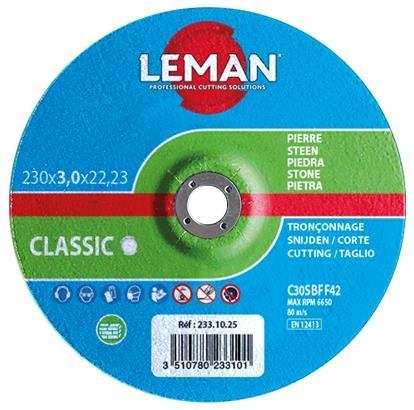 DISCO ABRASIVO PIEDRA 125X3X22 LEMAN