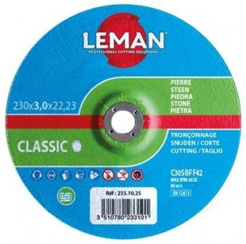 DISCO ABRASIVO PIEDRA 125X3X22 LEMAN