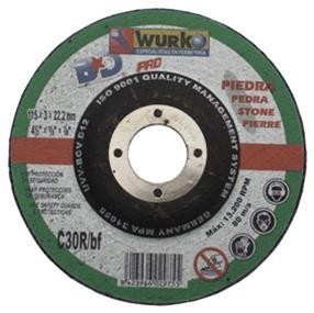 DISCO ABRASIVO CORTE PIEDRA 230X3X22 WURKO