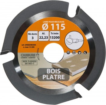 DISCO CORTE MADERA LEMAN 115 BOIS/PLATRE
