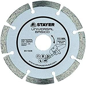 DISCO DIAMANTE UNIVERSAL BASICO 115MM STAYER