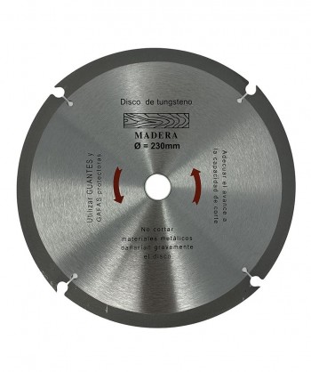 DISCO CORTE MADERA  MEDID  230MM.  CDM230