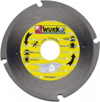 DISCO CORTE MADERA WURKO 230MM.