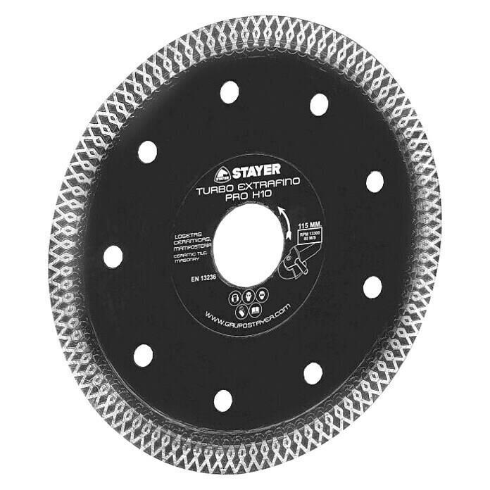DISCO TURBO EXTRAFINO NEGRO H10 115X22,2 STAYER