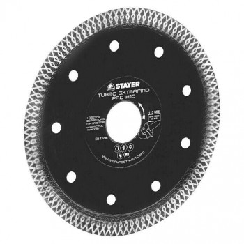 DISCO TURBO EXTRAFINO NEGRO H10 115X22,2 STAYER