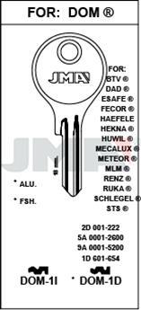 DOM1D JMA B ACERO LLAVE