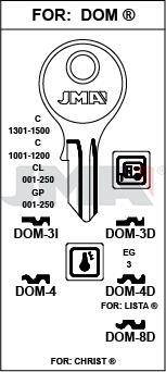 DOM3I JMA B ACERO LLAVE
