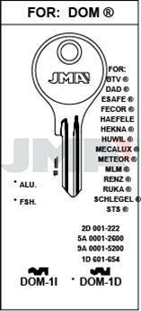 DOM1D JMA ALUMINIO LLAVE