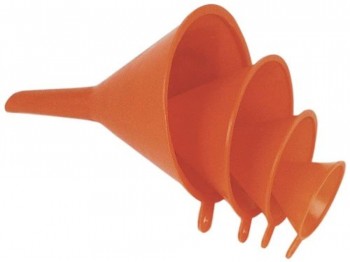 (AGOTADO) EMBUDOS PLASTICO (4)   50/75/90/125   455-4