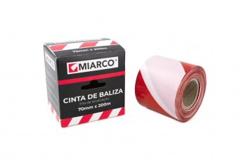 CINTA BALIZA BLANCA/ROJA 70X200 MIARC 5804