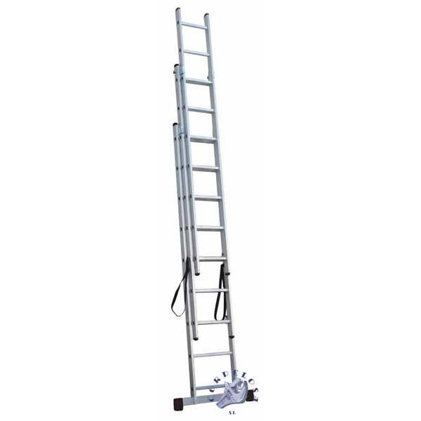 ESCALERA INDUSTRIAL ALUMINIO 3T X 9P