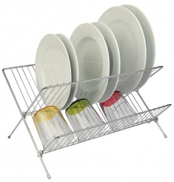 (AGOTADO) ESCURREPLATOS Y VASOS PLEGABLE INOX LIFE 5041