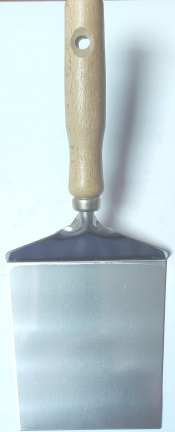 ESPATULA GDE. PLANCHA M/MADERA REDONDO