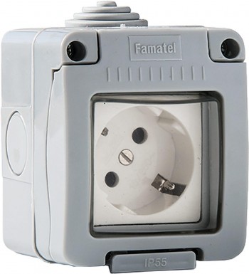 BASE ENCHUFE ESTANCO  TTL 16A 250V   FA 19068