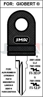 FI3DP JMA ACERO PLAST NEGRO LLAVE