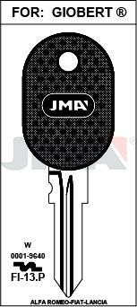 FI13P JMA PLAST NEGRO ACERO LLAVE