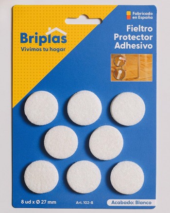 FIELTRO 9 DISCOS BLANCO