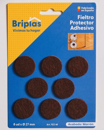 FIELTRO 9 DISCOS 27MM. MARRON