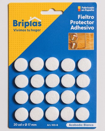 FIELTRO 25 DISCOS BLANCO