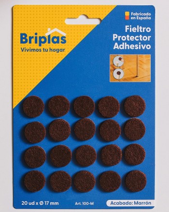 FIELTRO 25 DISCOS MARRON