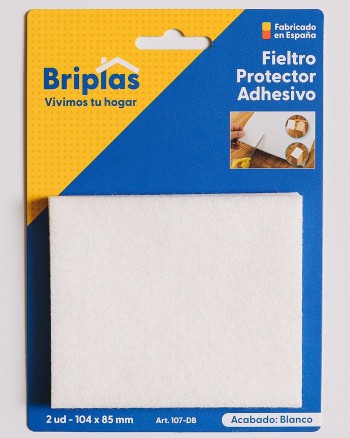 FIELTRO 2 unidades CUADRADO BLANCO