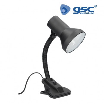 FLEXO LUZ CON PINZA 1940W0100 NEGRO