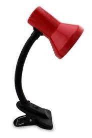 FLEXO LUZ C/PINZA  E27  40W ROJO