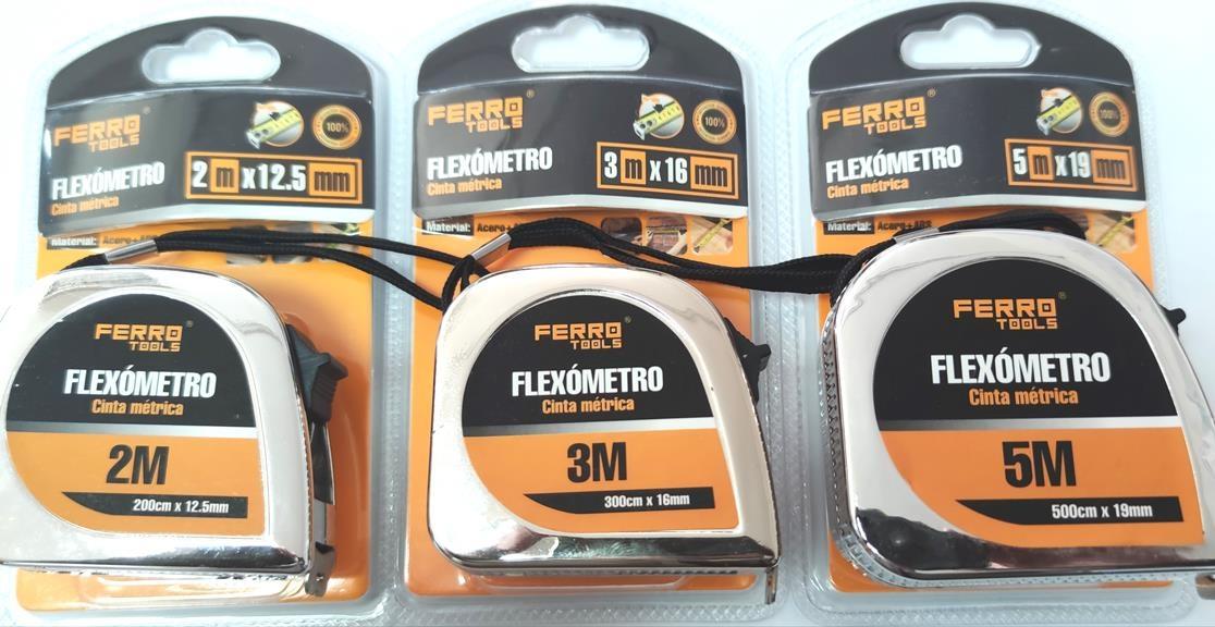 FLEXOMETRO CROMO NO IMAN 5MX19MM FERRO 03924