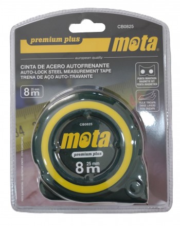 FLEXOMETRO PREMIUM PLUS 8MX25MM. IMAN CB0825