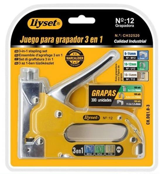 GRAPADORA METALICA  4-14MM. 3 EN 1 LIIYSET CH-32520
