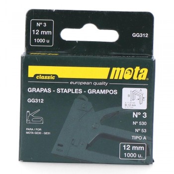 GRAPAS ACERO 530-53  12MM. 1000UDES. MOTA