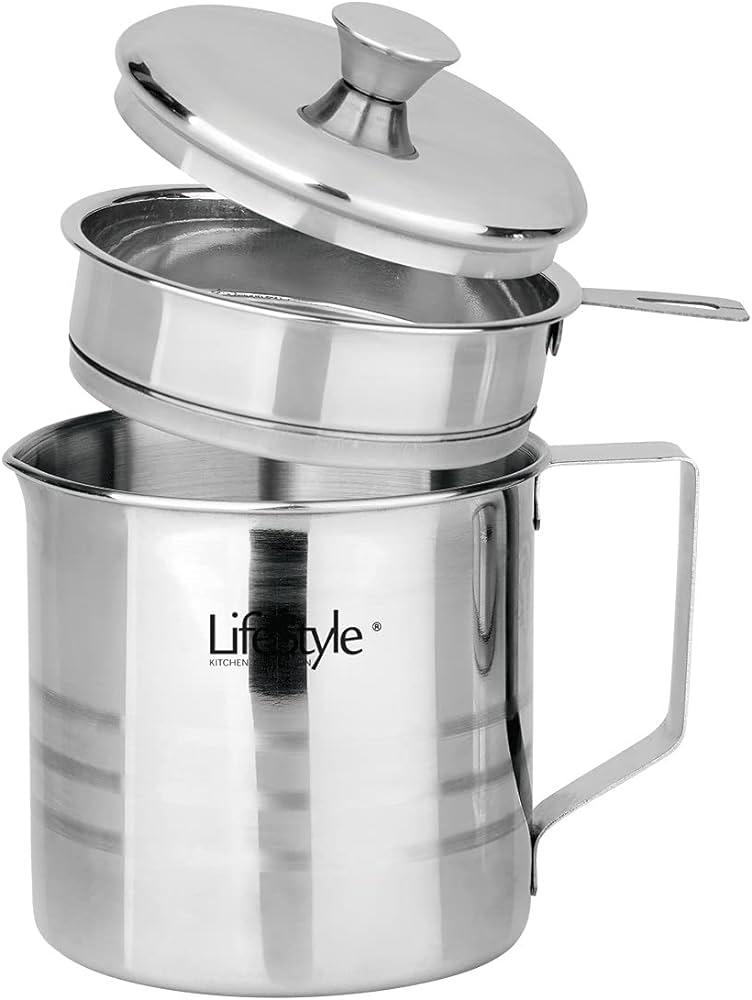 GRASERA INOX 785ML. FILTRO MALLA  2853