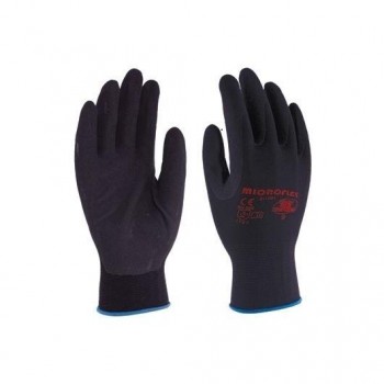 GUANTE NYLON NEGRO  NITRILO NEGRO  T-09  GU-305/9