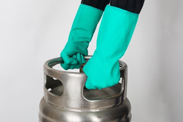 GUANTE NITRILO INDUST. VERDE T/M