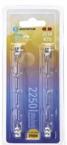 HALOGENA LINEAL 118 230V  120/150W BL. 2UDES.