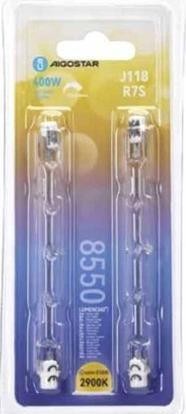 HALOGENA LINEAL 118MM 230V 400/500W  BL. 2 UDES.