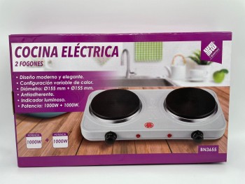 HORNILLO ELECTRICO 2 P. 2000W ORYX EL0037