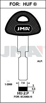 HU2P JMA SEGURIDAD PLASTICO LLAVE