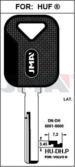 HUDHP JMA ACERO PLAST NEGRO LLAVE