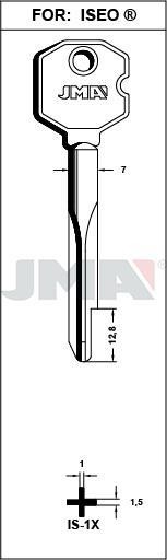 IS1X JMA CRUZ ACERO LLAVE