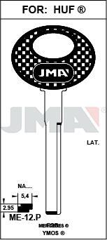 ME12P PLAST SEGURIDAD LLAVE
