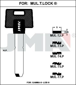 MULT2P JMA PLAST. NEG ALPACA LLAVE