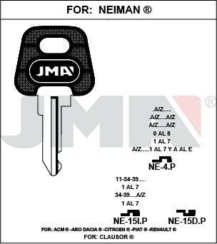 NE4P JMA COMPATIBLE PLAST NEGRO LLAVE