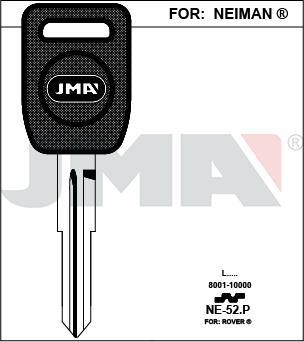 NE52P JMA ACERO PLAST NEGRO LLAVE