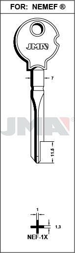 NEF1X JMA CRUCIFORME LLAVE