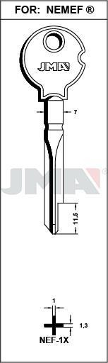 NEF1X JMA CRUCIFORME LLAVE